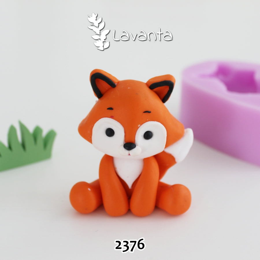 Oturan Tilki Silikon Kalıbı