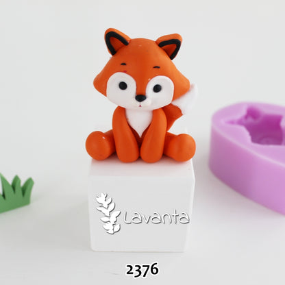 Oturan Tilki Silikon Kalıbı