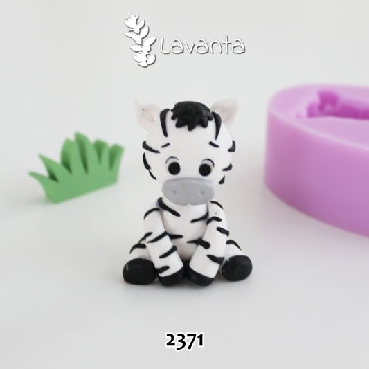 Oturan Zebra Silikon Kalıbı