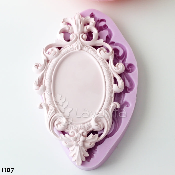 Oval Çırağan Çerçeve Silikon Kalıbı