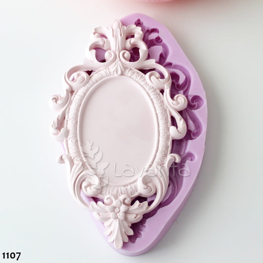 Oval Çırağan Çerçeve Silikon Kalıbı