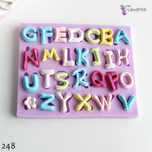 Pamuk Harfler Silikon Kalıbı