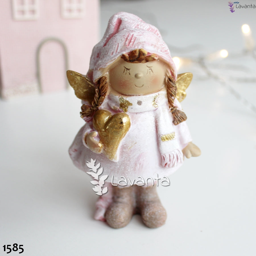 Pembe Melek Kız Biblo Silikon Kalıbı