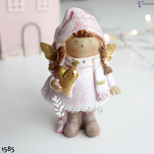 Pembe Melek Kız Biblo Silikon Kalıbı