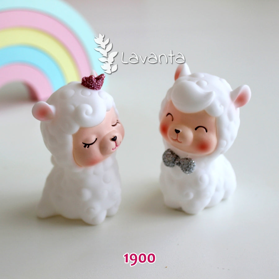 Prens ve Prenses Kuzu İkili Set Silikon Kalıbı