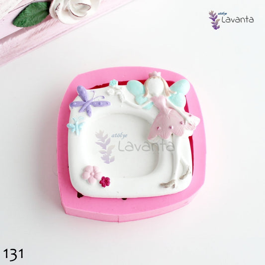 Prenses Kız Çerçeve Silikon Kalıbı