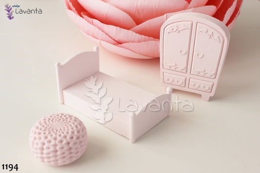 Puflu Yatak Odası Silikon Kalıbı