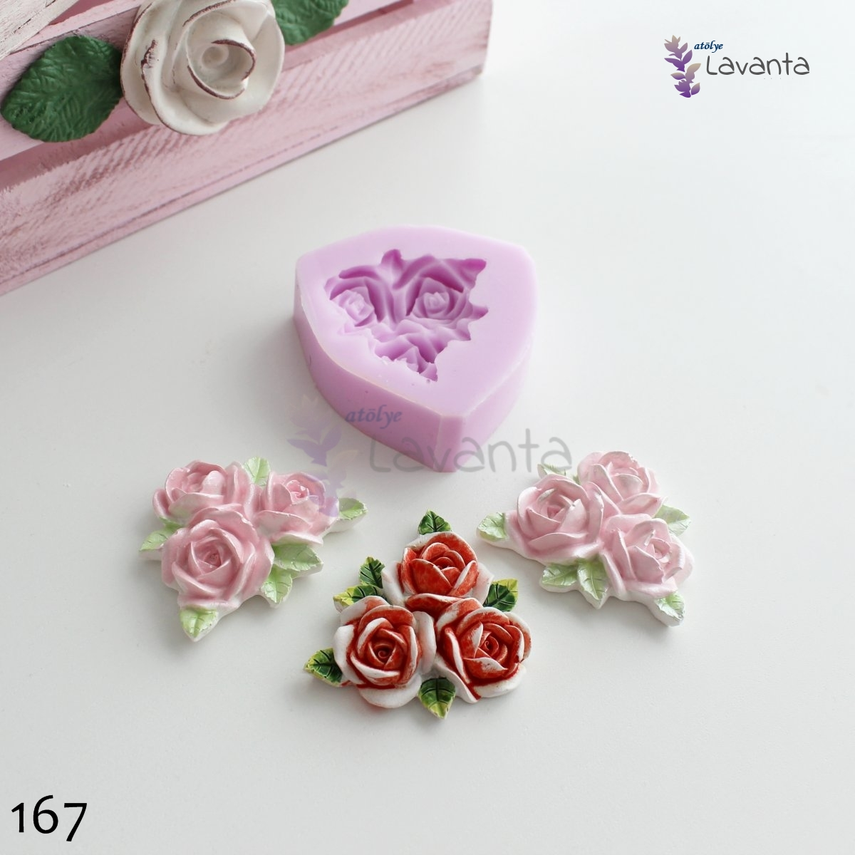 Saat Gül Silikon Kalıbı