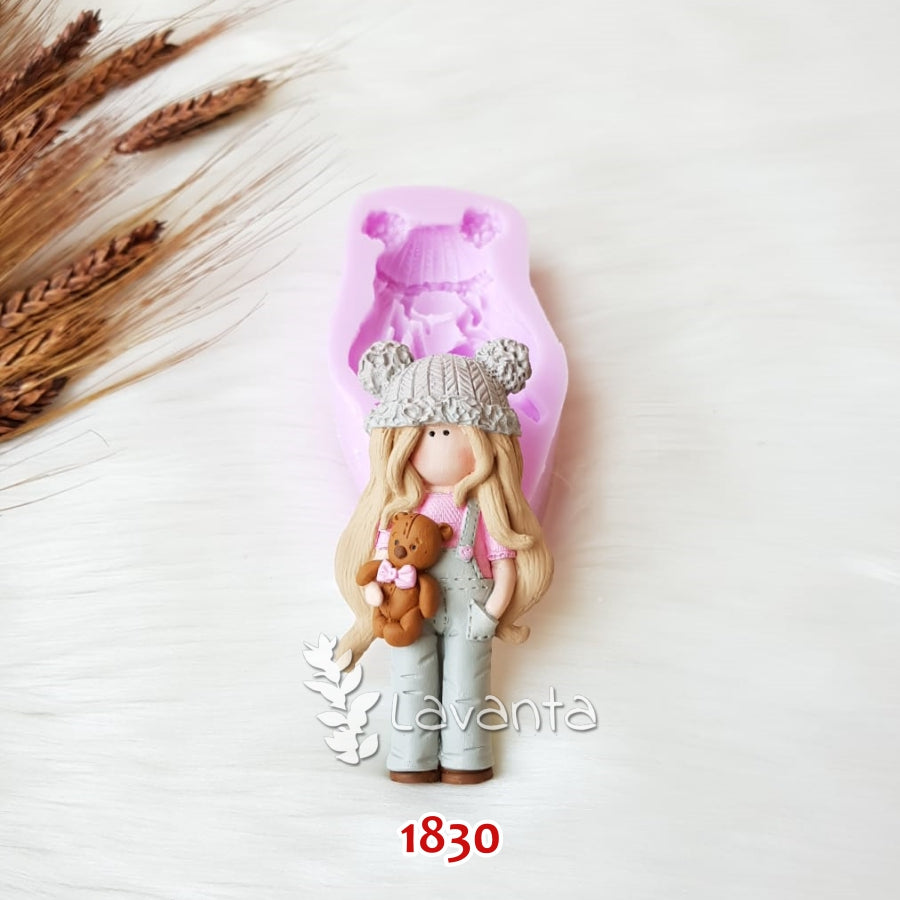 Salopetli Kız Kokulu Taş Kalıbı