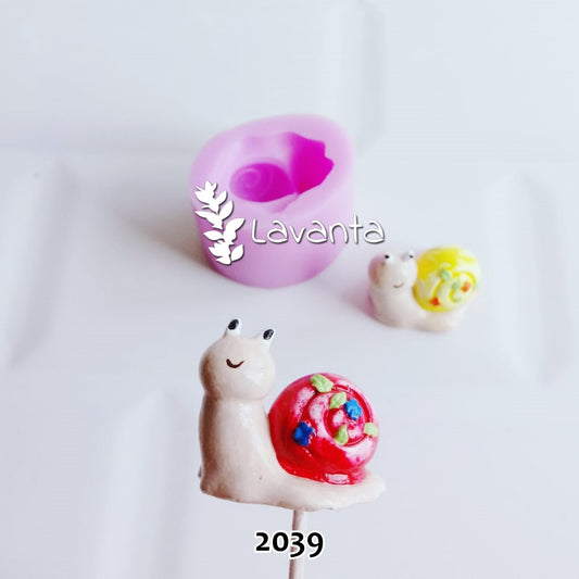 Salyangoz Saksı Dibi Süsü Kalıbı