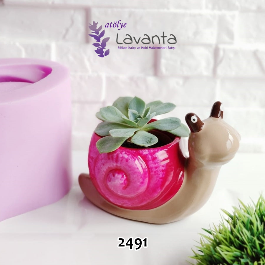 Salyangoz Saksı Kalıbı