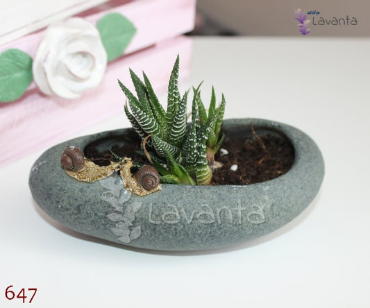 Salyangoz Saksı Silikon Kalıbı