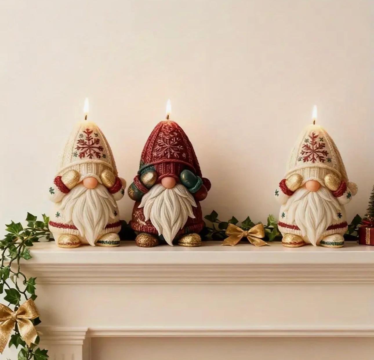 Şapkalı Gnome Mum Kalıbı