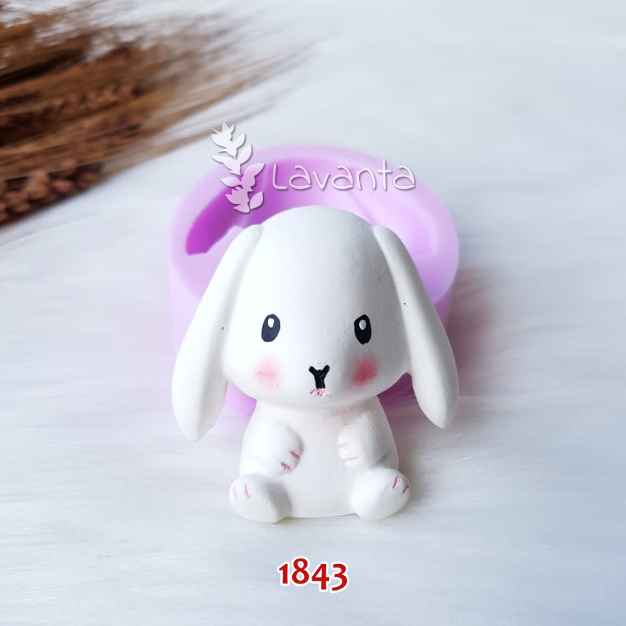 Sevimli Tavşan Silikon Kalıbı