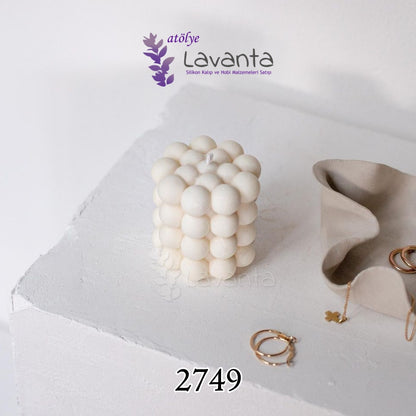 Silindir Bubble Mum Kalıbı