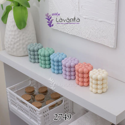 Silindir Bubble Mum Kalıbı