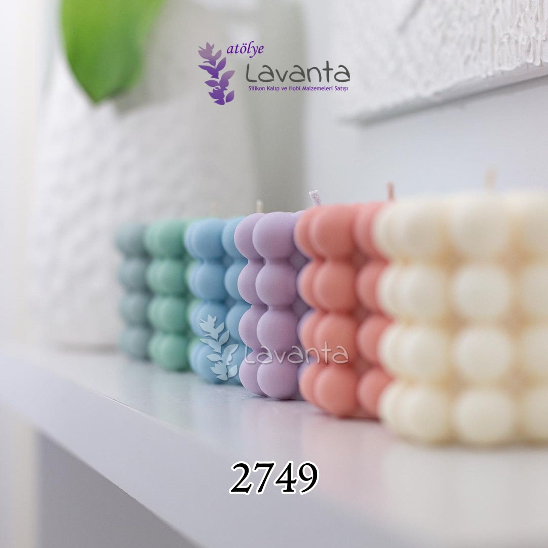 Silindir Bubble Mum Kalıbı