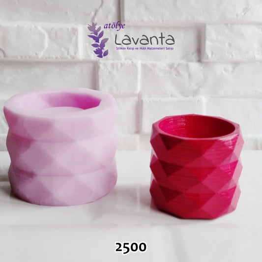 Silindir Geometrik Beton Saksı Kalıbı
