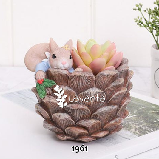 Sincaplı Kozalak Saksı Kalıbı