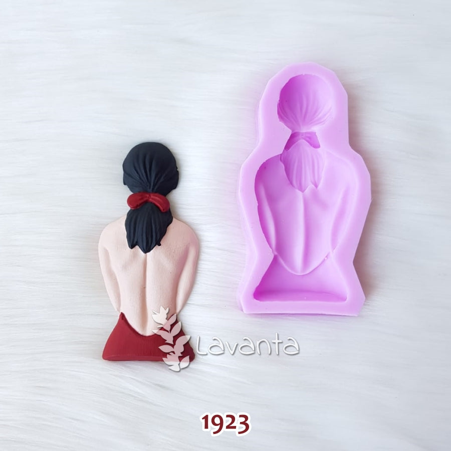 Sırt Dekolteli Kız Kokulu Taş Silikon Kalıbı