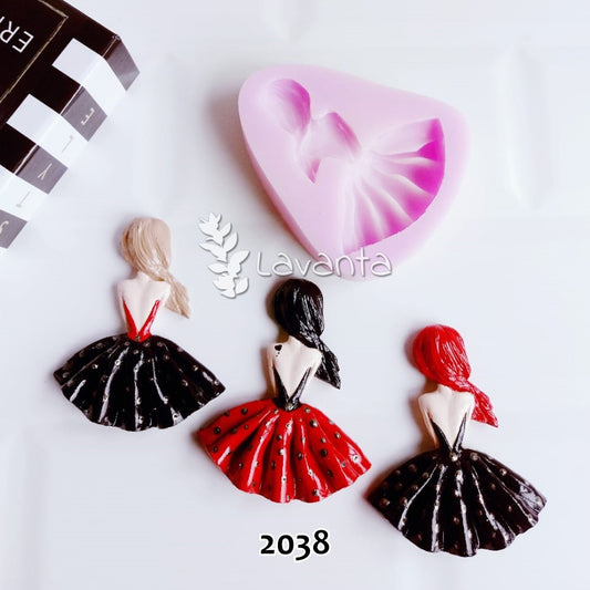 Sırt Dekolteli Kız Silikon Kalıbı