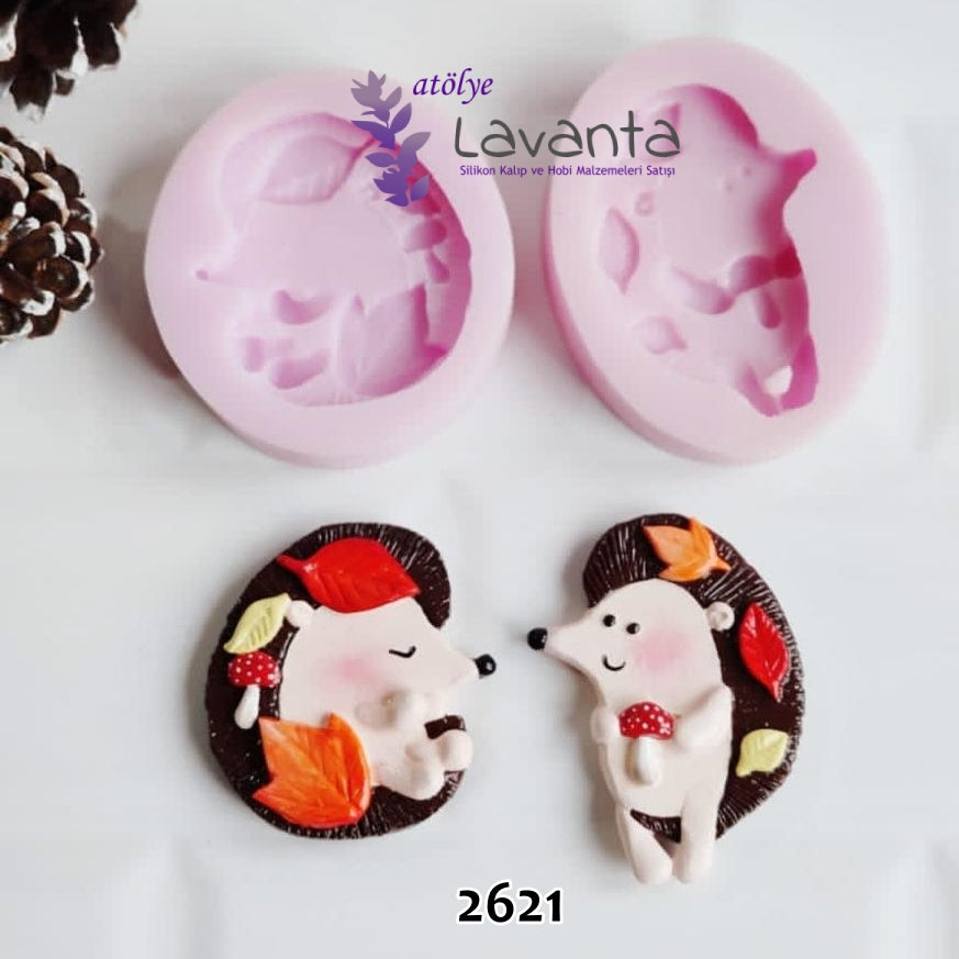 Sonbahar Kirpi Çifti Kalıbı