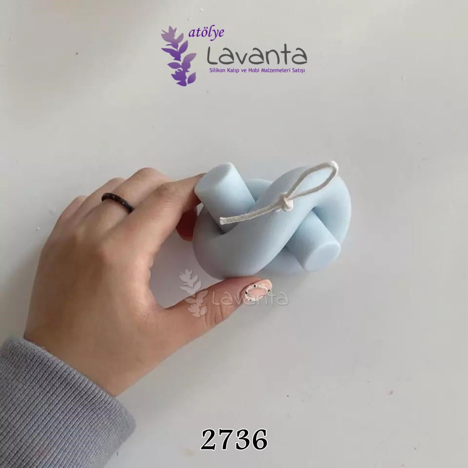 Sonsuzluk Düğüm Mum Kalıbı