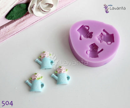 Sulama Kabında Çiçek Silikon Kalıbı