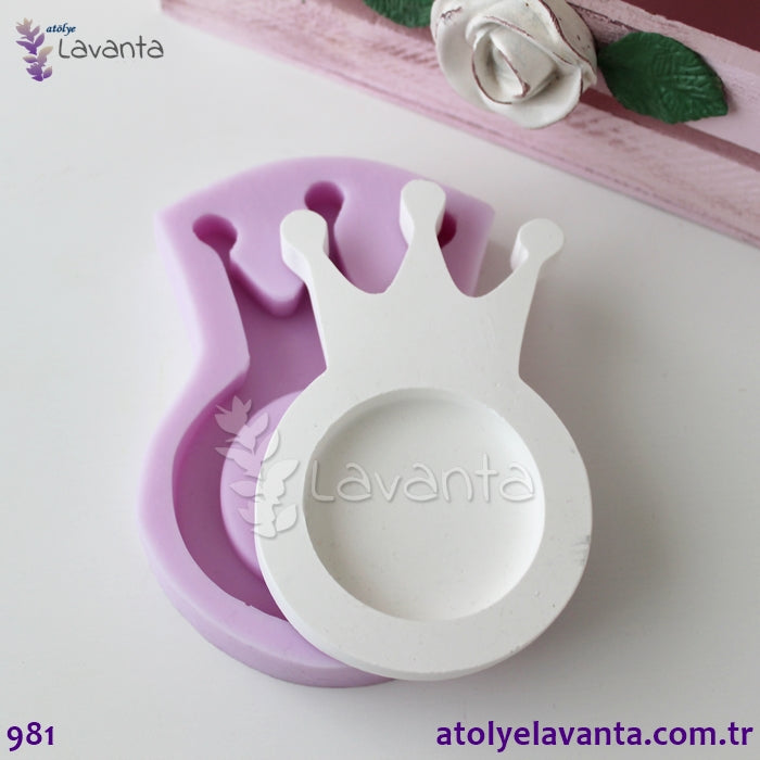 Taçlı Çerçeve Kokulu Taş Kalıbı