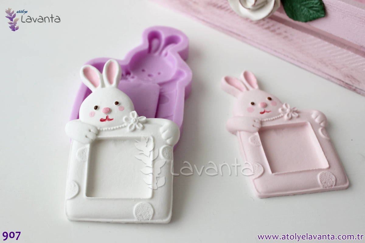Tavşanlı Kare Çerçeve Silikon Kalıbı