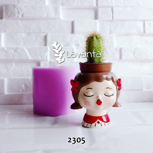 Tokalı Kız Saksı Kalıbı