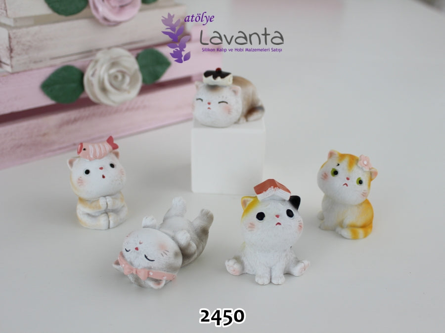 Tontiş Kedicikler Silikon Kalıpları