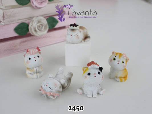 Tontiş Kedicikler Silikon Kalıpları