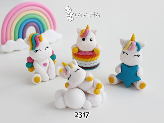 Unicorn Dörtlü Set Kalıpları