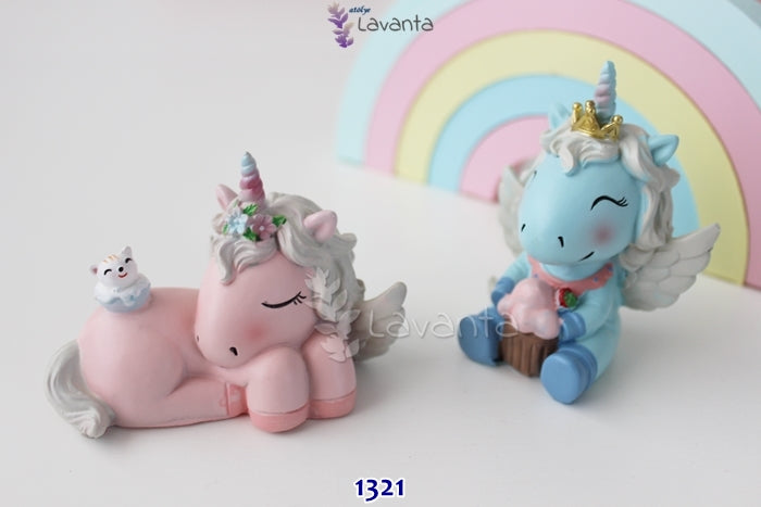 İkili Unicorn Seti Silikon Kalıbı