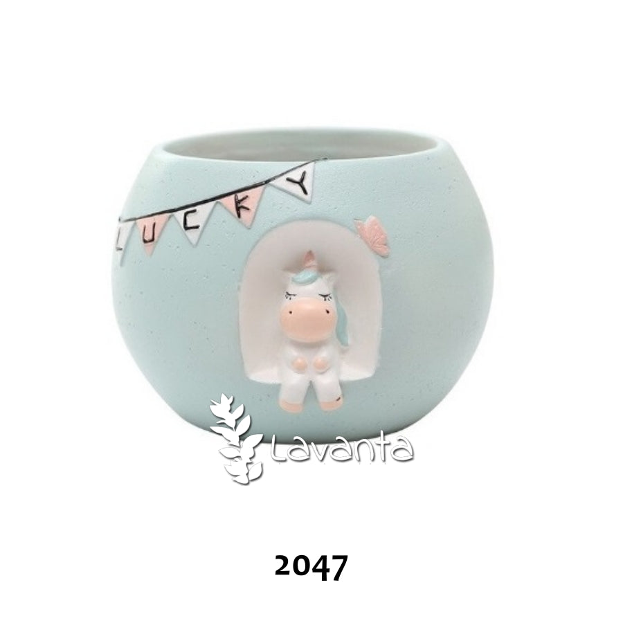 Unicornlu Top Saksı Kalıbı