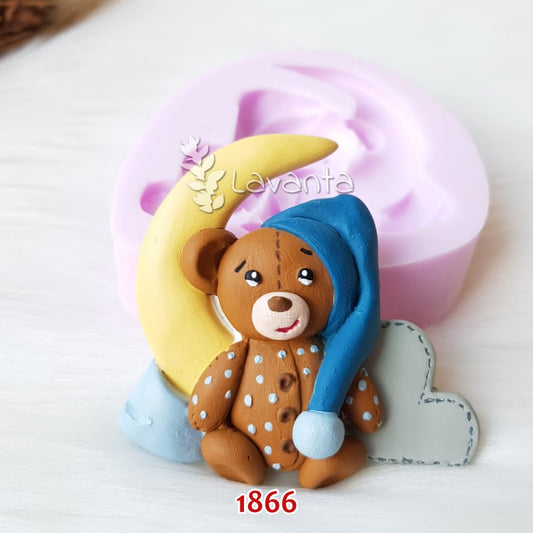 Uykucu Ayıcık Kokulu Taş Kalıbı