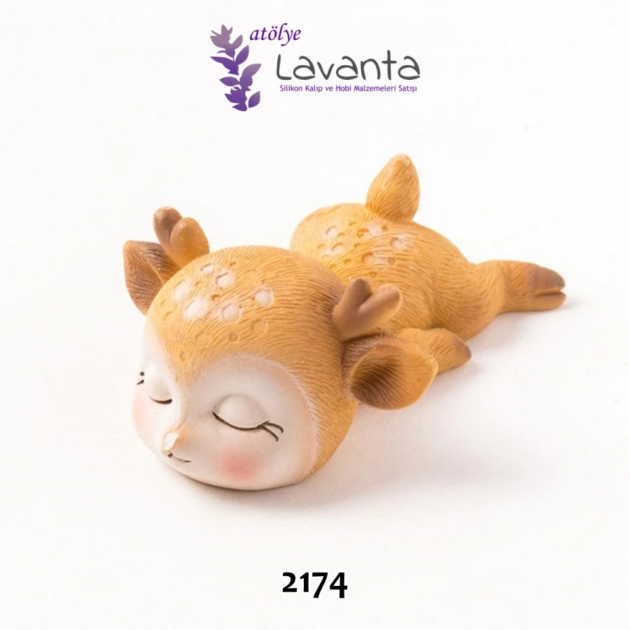 Uykucu Bebek Geyik Kalıbı