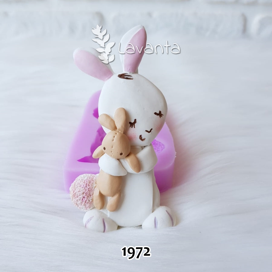 Uykucu Tavşan Silikon Kalıbı