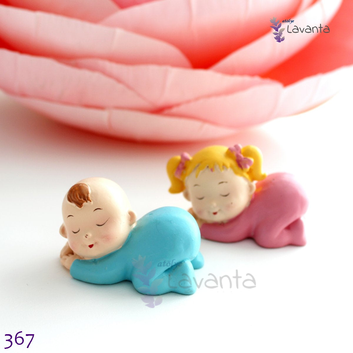 Uyuyan Kız ve Erkek Bebek Silikon Kalıbı