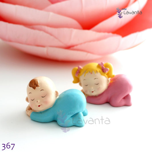 Uyuyan Kız ve Erkek Bebek Silikon Kalıbı
