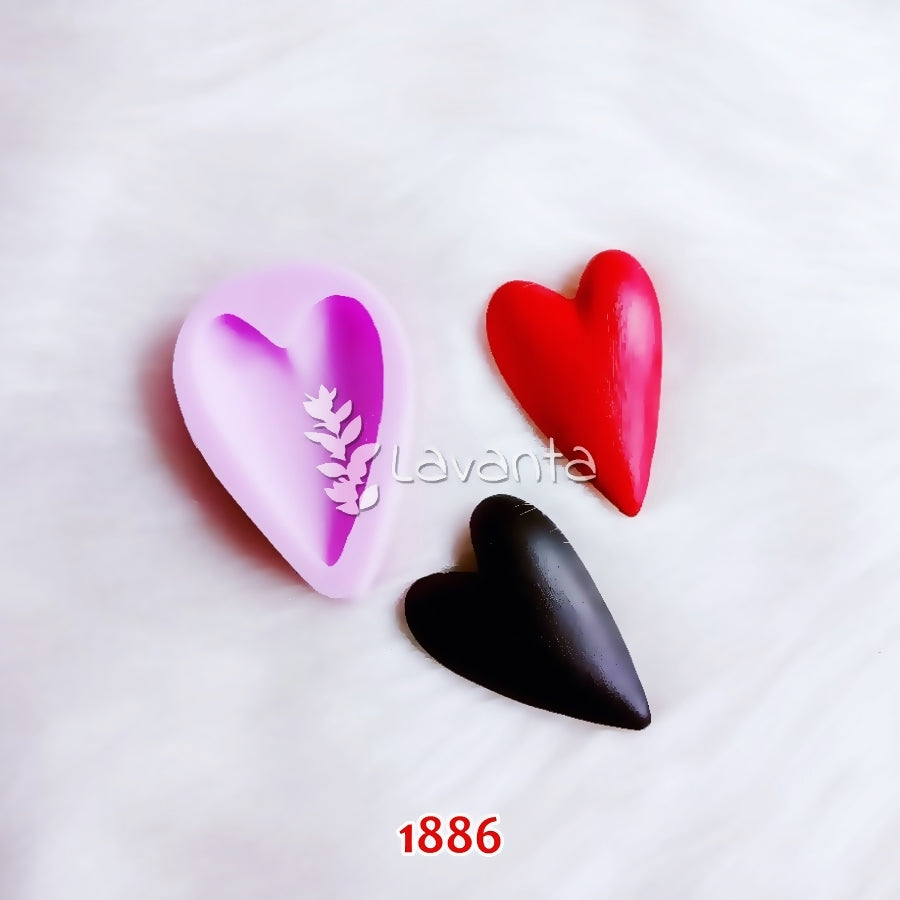 Uzun Kalp Silikon Kalıbı