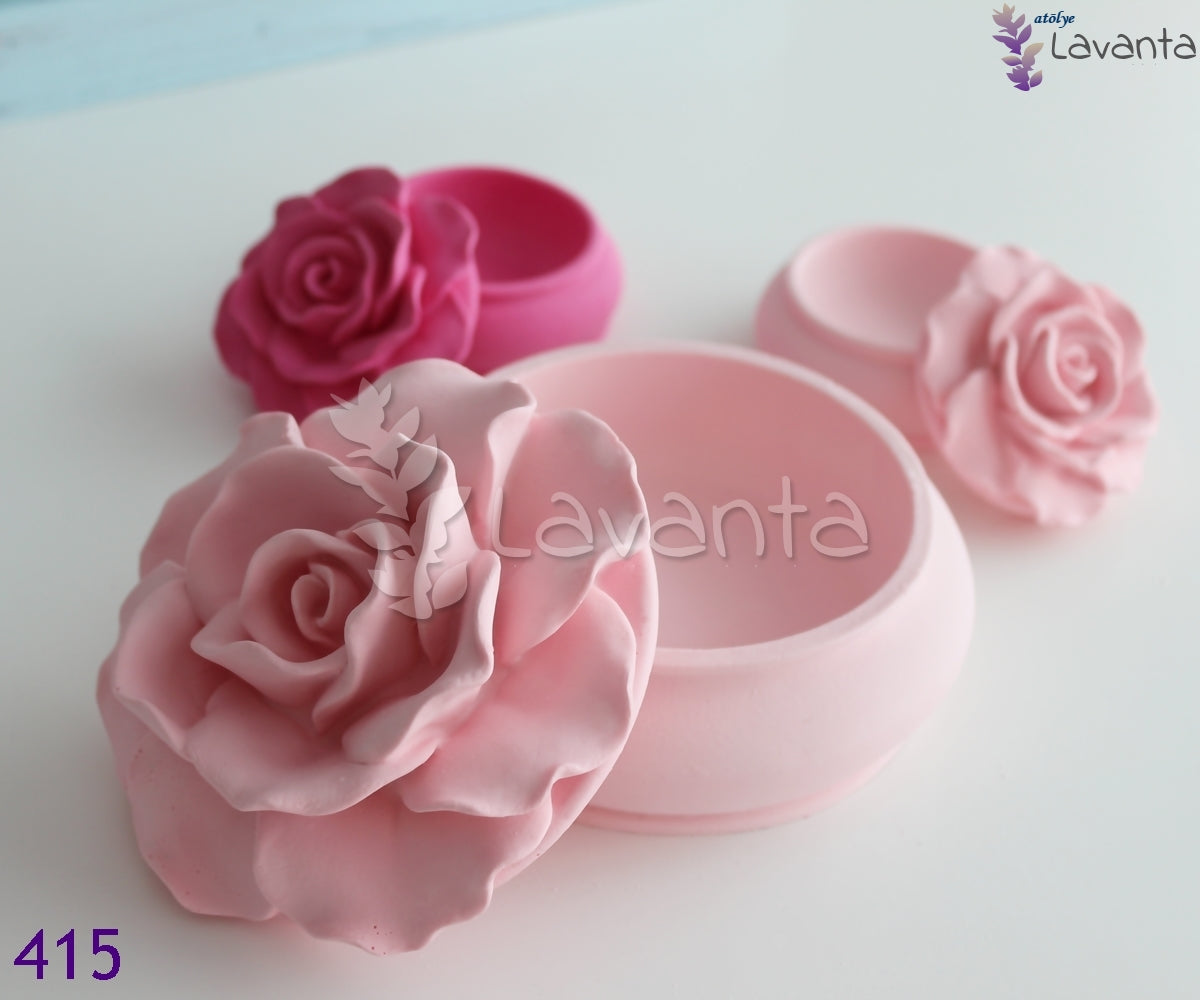 Vintage Mücevher Kutusu Seti Silikon Kalıbı