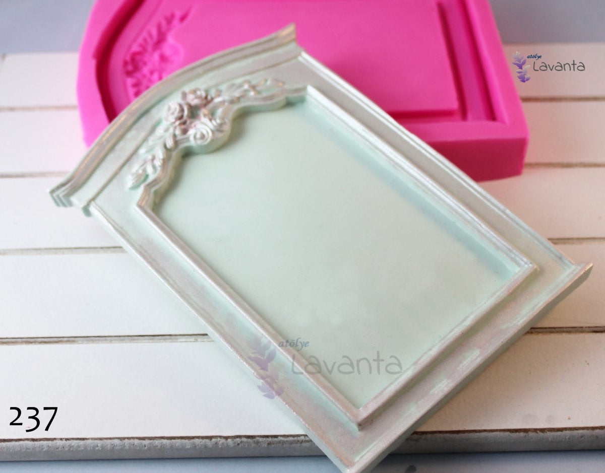 Güllü Çerçeve Pano Silikon Kalıbı