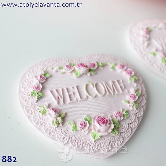 Welcome Kalp Silikon Kalıbı