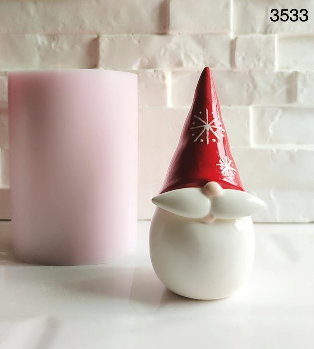 Bıyıklı Küçük Gnome Kalıbı