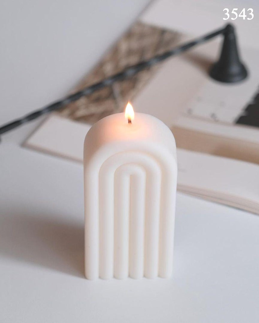 Uzun Gökkuşağı Mum Kalıbı