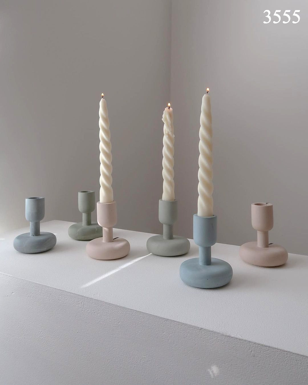 Şamdan Mumluk - 2 Silikon Kalıbı