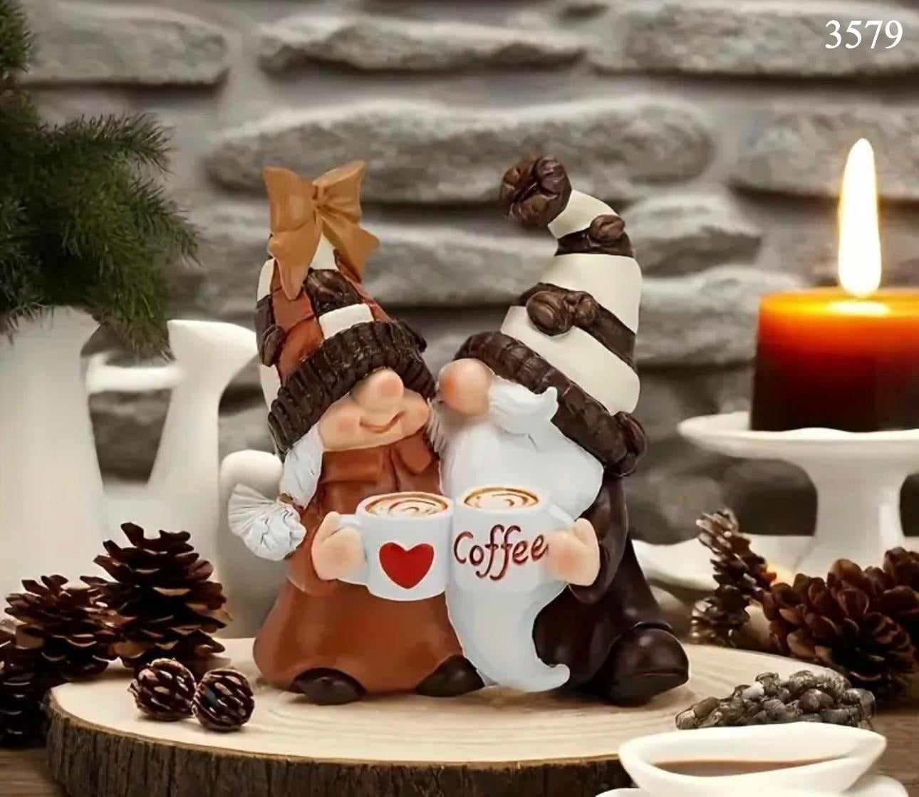 Kahveli Gnome Birleşik Çift Silikon Kalıbı