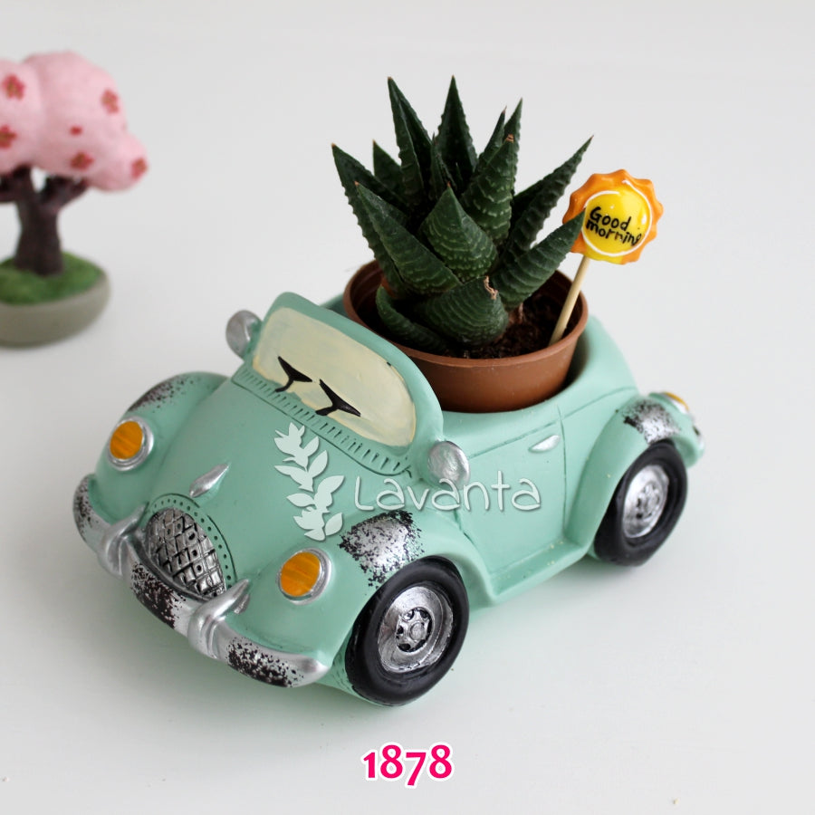Yeşil Araba Saksı Silikon Kalıbı